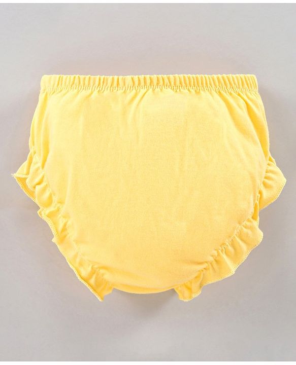 Babyhug Cotton Panties Printed Pack of 3 - Pink Yellow