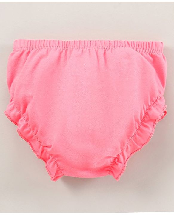 Babyhug Bloomers Multi Print Pack Of 3 - Pink Yellow