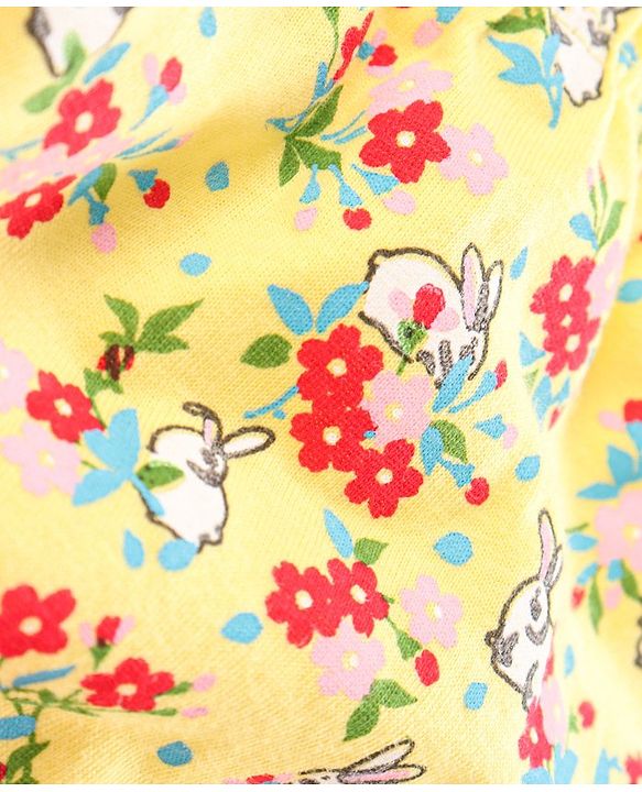 Babyhug Bloomers Multi Print Pack Of 3 - Pink Yellow