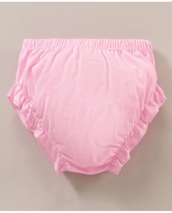 Babyhug Cotton Solid Bloomer Pack Of 3 - Pink Blue & Yellow