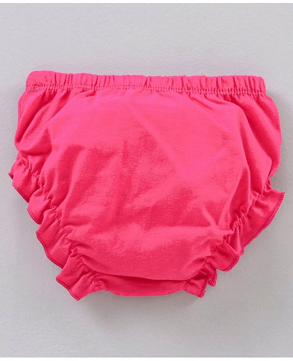 Babyhug Cotton Bloomers Strawberry Printed Pack of 3 - Pink & Yellow