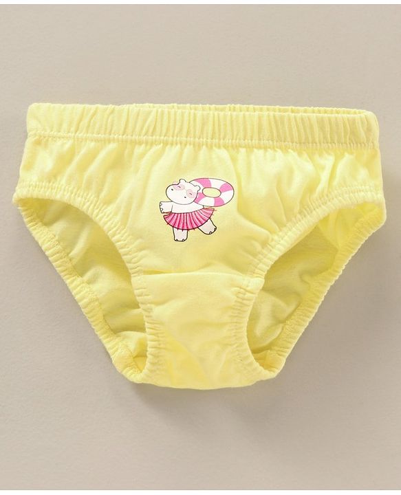 Babyhug 100% Cotton Dot Printed Pantied Pack Of 3 - Pink Yellow & Blue