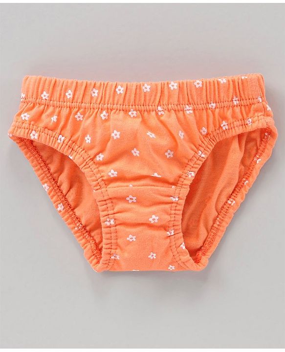 Babyhug 100% Cotton Panties Floral Print Pack of 7 - Multicolour
