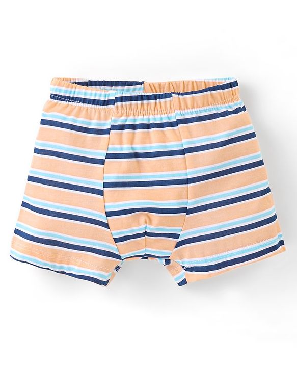 Babyhug 100% Cotton Briefs Set Printed Pack of 3 - Blue Yellow