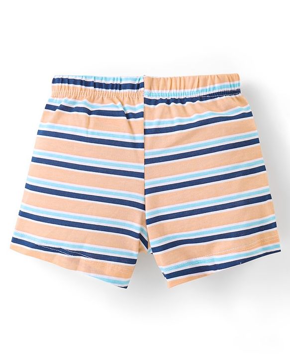 Babyhug 100% Cotton Briefs Set Printed Pack of 3 - Blue Yellow