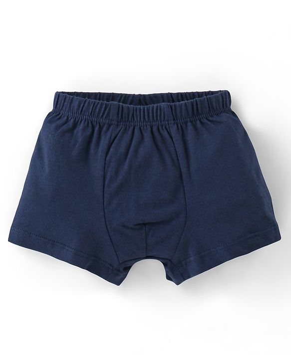 Babyhug 100% Cotton Briefs Set Printed Pack of 3 - Blue Yellow