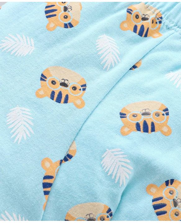 Babyhug 100% Cotton Briefs Set Printed Pack of 3 - Blue Yellow