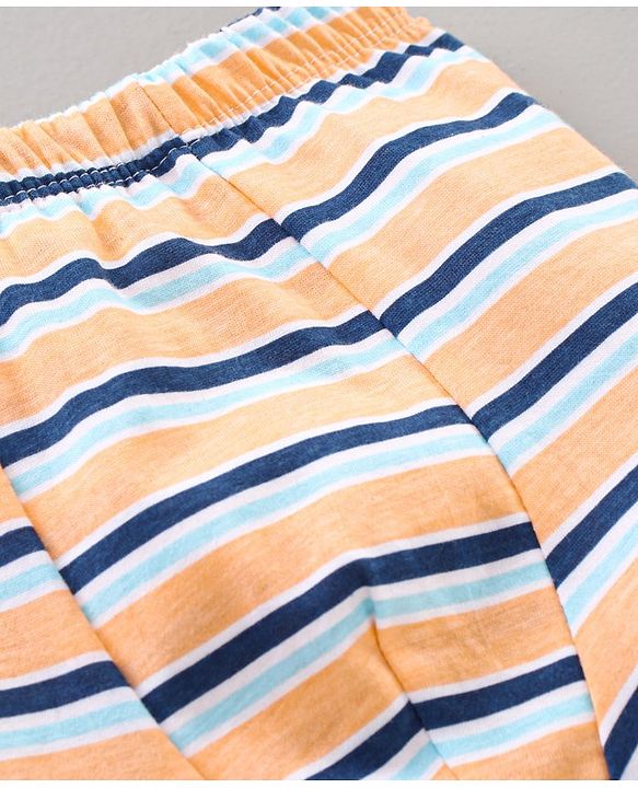 Babyhug 100% Cotton Briefs Set Printed Pack of 3 - Blue Yellow