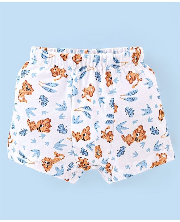Babyhug 100% Cotton Striped Briefs Pack of 3 - Multicolor