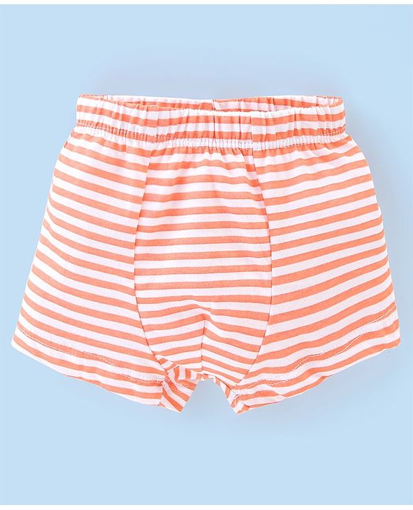 Babyhug 100% Cotton Striped Briefs Pack of 3 - Multicolor