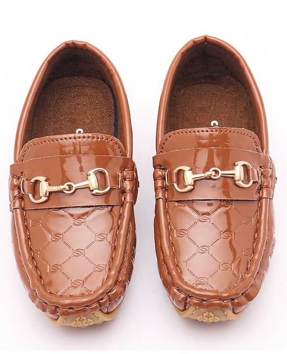 Cute Walk by Babyhug Slip On Party Wear Loafer Shoes - Brown