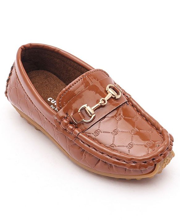 Cute Walk by Babyhug Slip On Party Wear Loafer Shoes - Brown