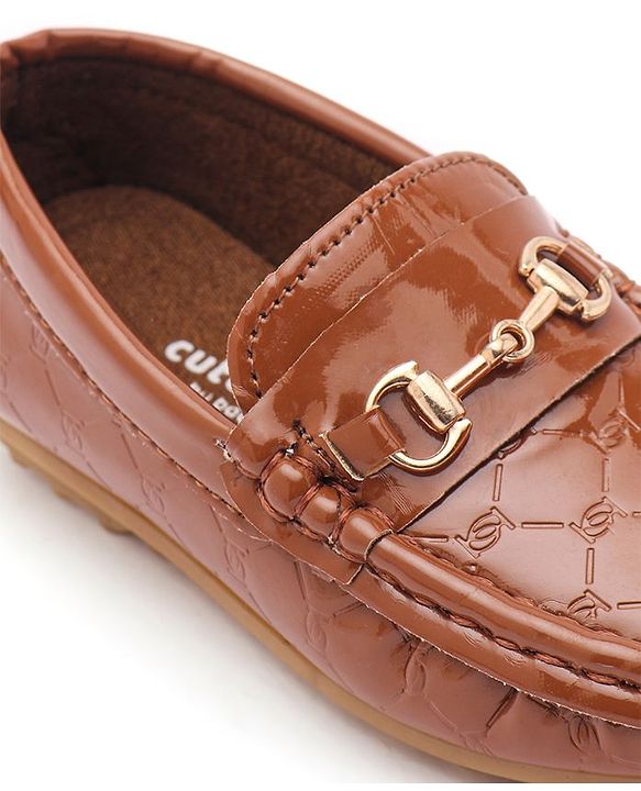 Cute Walk by Babyhug Slip On Party Wear Loafer Shoes - Brown