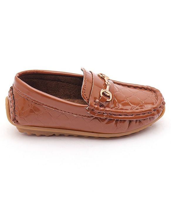 Cute Walk by Babyhug Slip On Party Wear Loafer Shoes - Brown