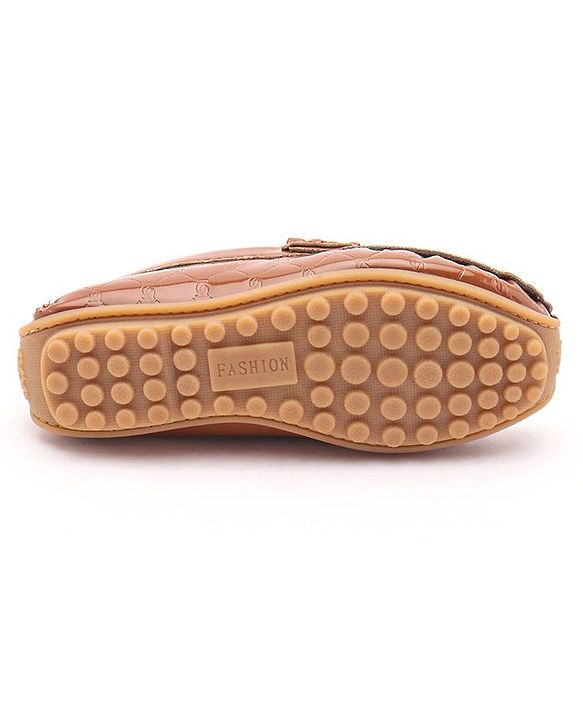 Cute Walk by Babyhug Slip On Party Wear Loafer Shoes - Brown
