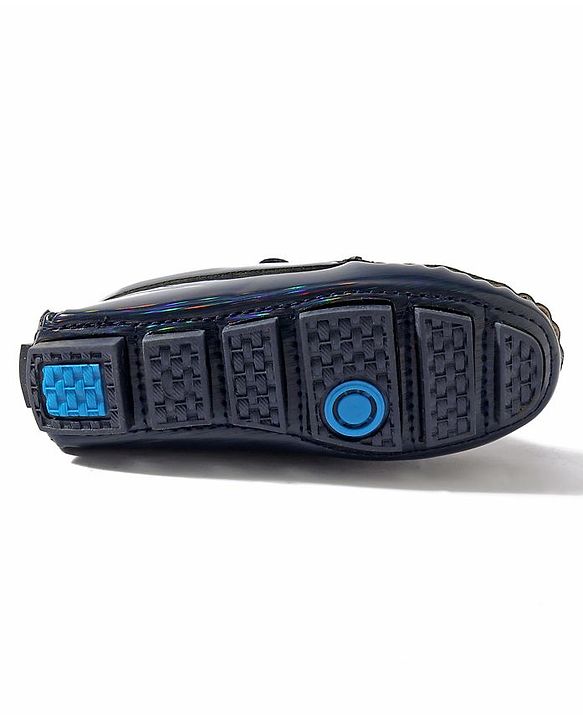 Cute Walk by Babyhug Lace Party Wear Loafer Shoes - Blue