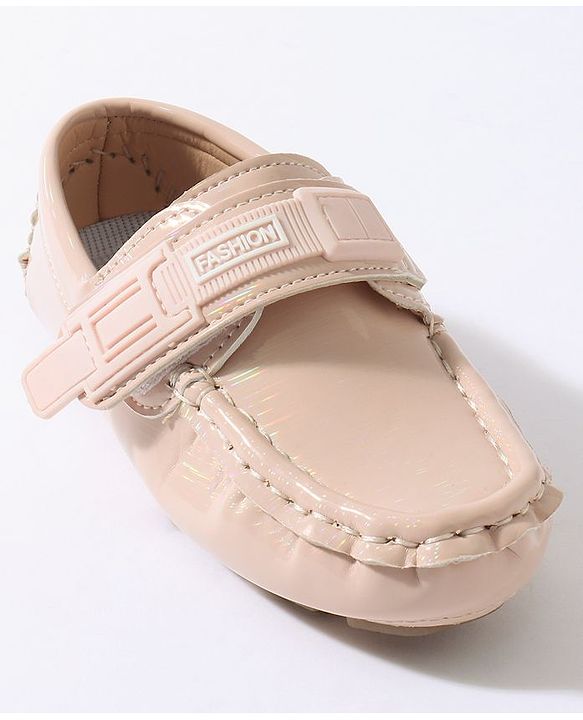 Cute Walk by Babyhug Velcro Party Wear Loafer Shoes - Pinkj