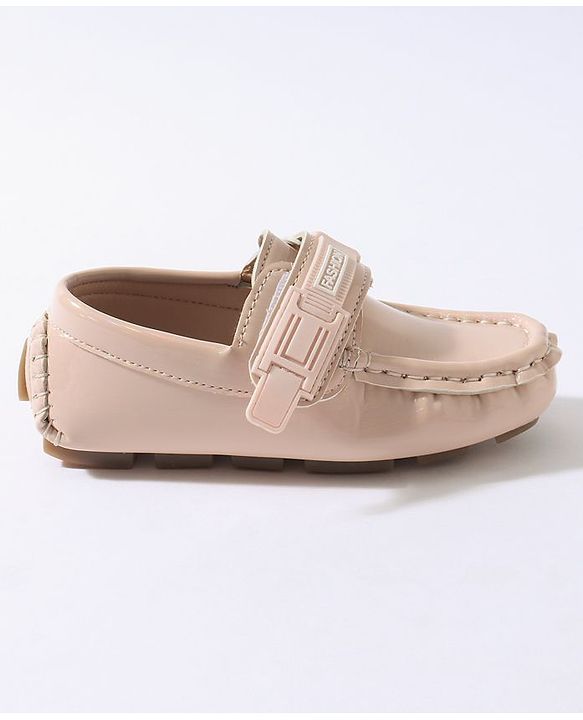 Cute Walk by Babyhug Velcro Party Wear Loafer Shoes - Pinkj