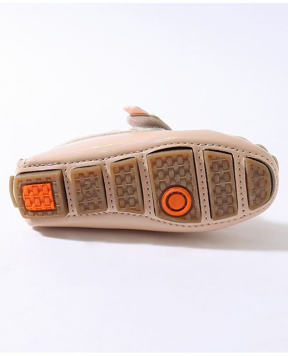 Cute Walk by Babyhug Velcro Party Wear Loafer Shoes - Pinkj