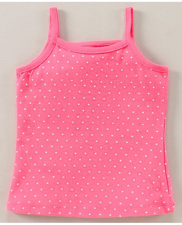 Babyhug 100% Cotton Antibacterial Finish Sleeveless Slips All Over Printed Pack of 3 - Pink Blue