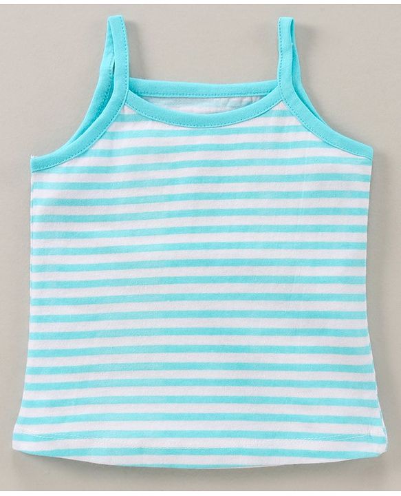 Babyhug 100% Cotton Antibacterial Finish Sleeveless Slips All Over Printed Pack of 3 - Pink Blue