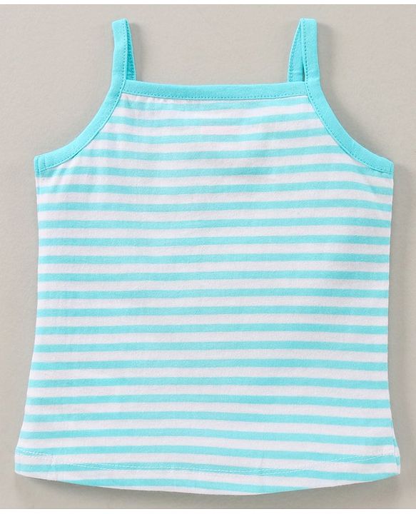 Babyhug 100% Cotton Antibacterial Finish Sleeveless Slips All Over Printed Pack of 3 - Pink Blue