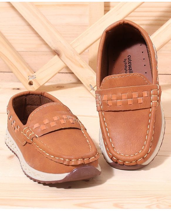 Cute Walk by Babyhug Formal Wear Loafers - Brown
