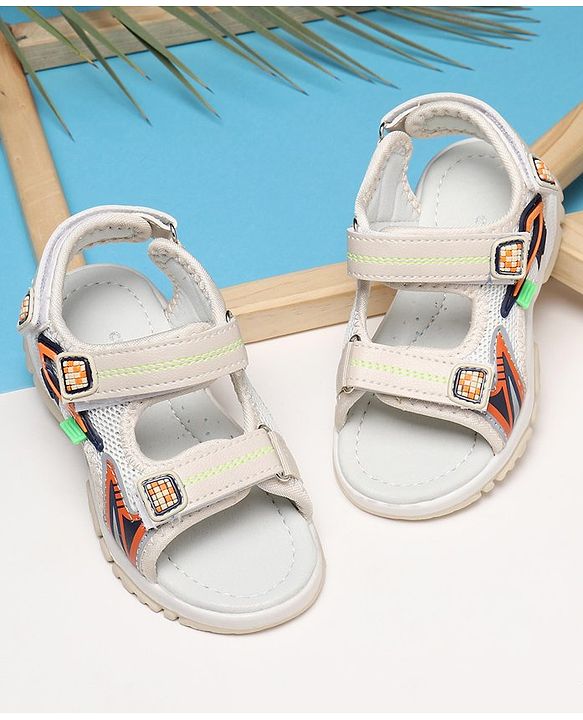 Cute Walk by Babyhug Sandals With Velcro Closure - Beige