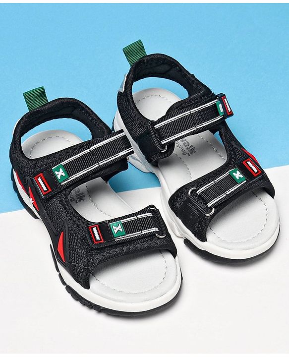 Cute Walk by Babyhug Sandals With Velcro Closure - Black