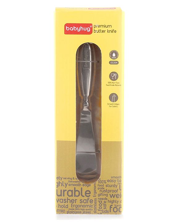 Babyhug Steel Butter knife - Grey