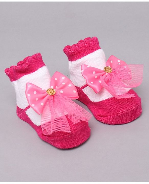 Cute Walk by Babyhug Sock Shoes (Color & Design May vary)