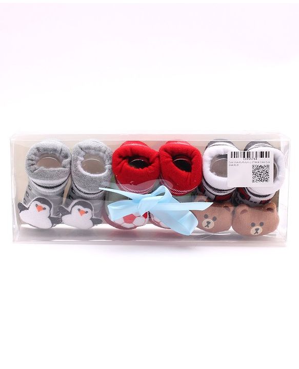 Cute Walk by Babyhug Sock Shoes (Color & Design May vary)
