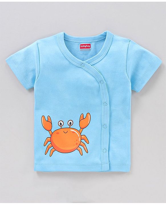 Babyhug Half Sleeves 100 % Cotton Vests Pack of 3 - Multicolour
