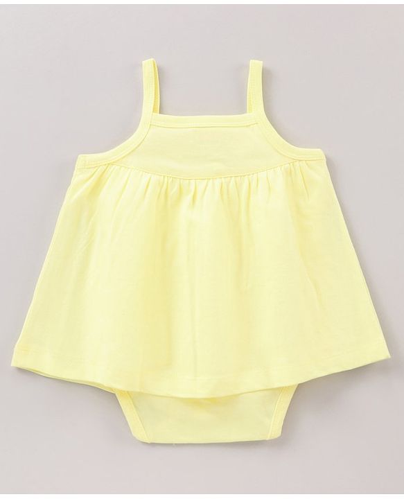 Babyhug 100% Cotton Sleeveless Onesies Dot Print Pack of 3 - Pink Yellow Blue