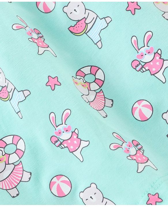 Babyhug 100% Cotton Sleeveless Onesies Dot Print Pack of 3 - Pink Yellow Blue