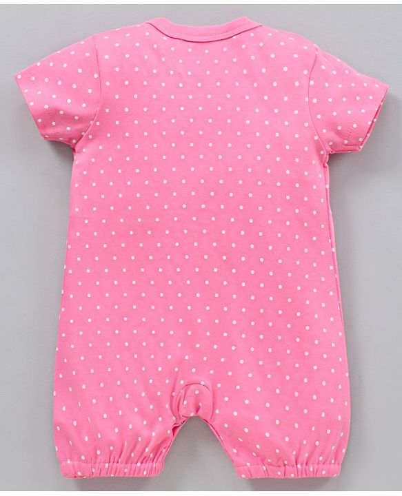 Babyhug 100% Cotton Cap Sleeves Romper Printed Pack of 2- Blue Pink