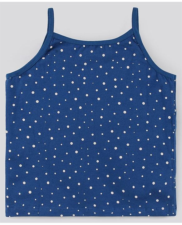 Pine Kids Anti Microbial & Bio Washed Singlet Sleeves Slips Polka Dots & Strawberry Print Pack of 3 (Color May Vary)