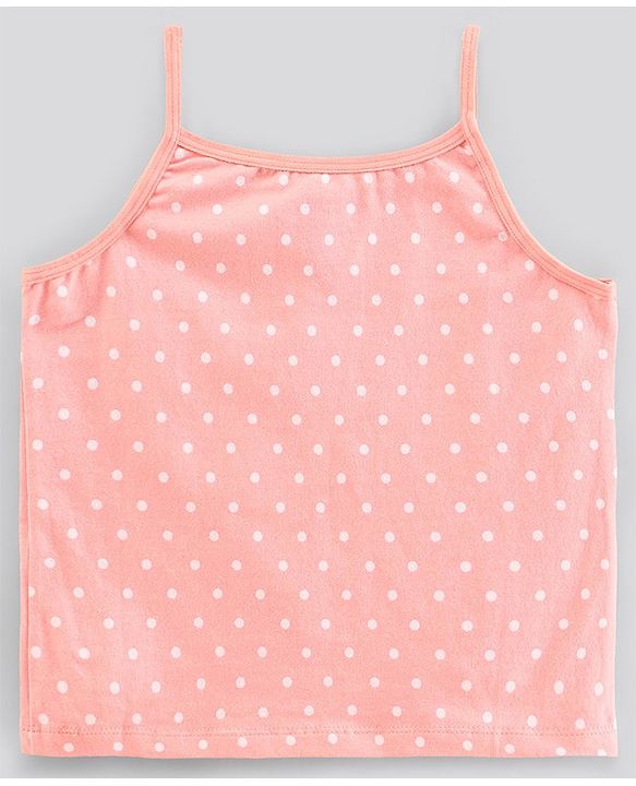 Pine Kids Anti-Microbial & Biowashed Sleeveless Slips Multi Print & Bow Pack Of 3 - White Peach Black