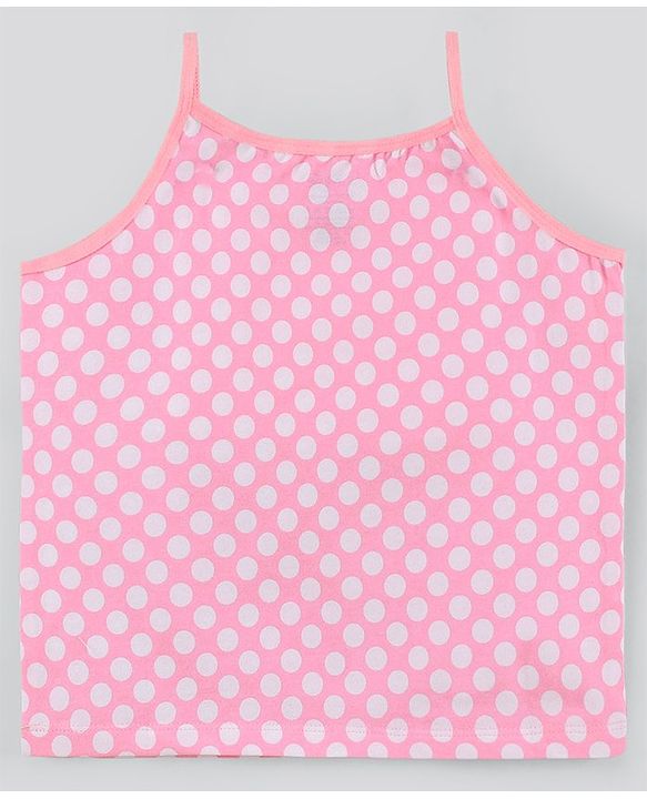 Pine Kids Anti-Microbial & Biowashed Sleeveless Slips Multi Print & Bow Pack Of 3 - Red Pink