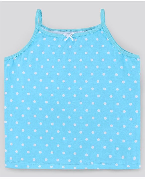 Pine Kids Anti Microbial & Bio Washed Singlet Sleeves Slips Polka Dots & Stripes Print Pack of 3 (Color May Vary)
