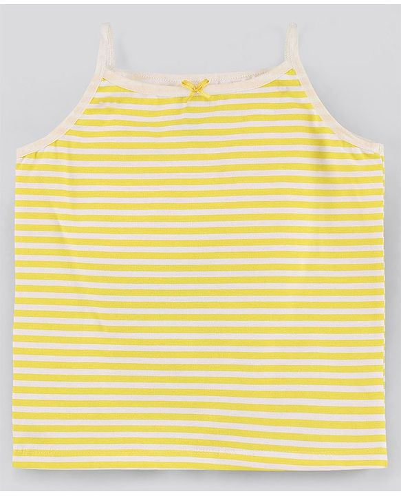 Pine Kids Anti Microbial & Bio Washed Singlet Sleeves Slips Polka Dots & Stripes Print Pack of 3 (Color May Vary)