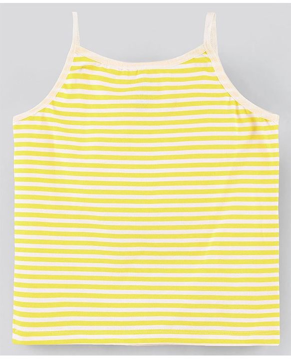 Pine Kids Anti Microbial & Bio Washed Singlet Sleeves Slips Polka Dots & Stripes Print Pack of 3 (Color May Vary)