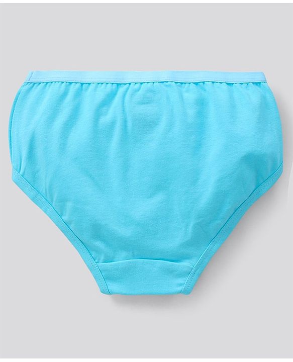 Pine Kids Cotton Lycra Biowashed Panties Heart Print Pack Of 3 (Colour May Vary)