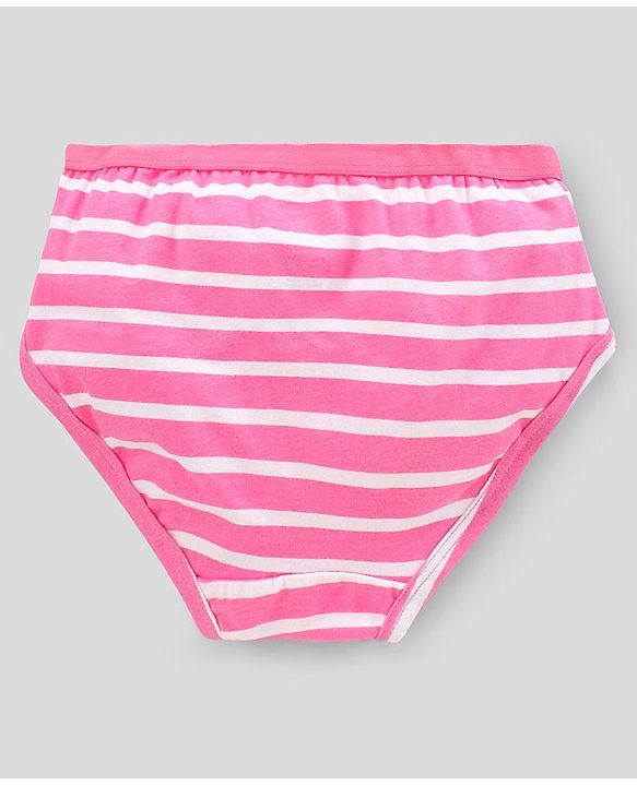 Pine Kids Anti Bacterial & Biowashed Panties Polka Dots & Strawberry Print Pack of 3 (Colour May Vary)