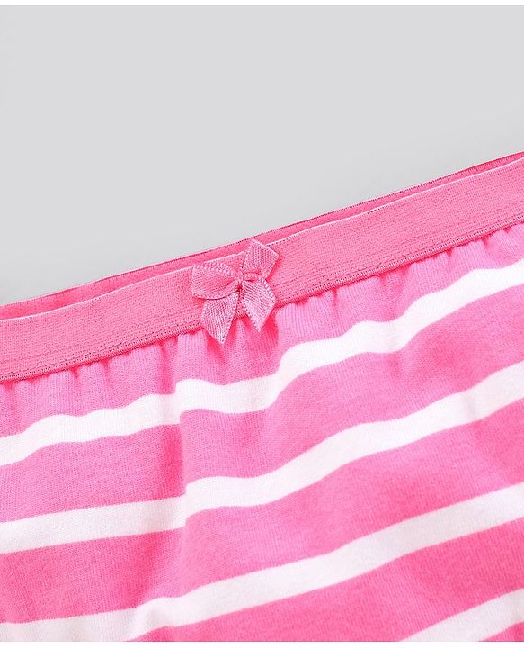 Pine Kids Anti Bacterial & Biowashed Panties Polka Dots & Strawberry Print Pack of 3 (Colour May Vary)