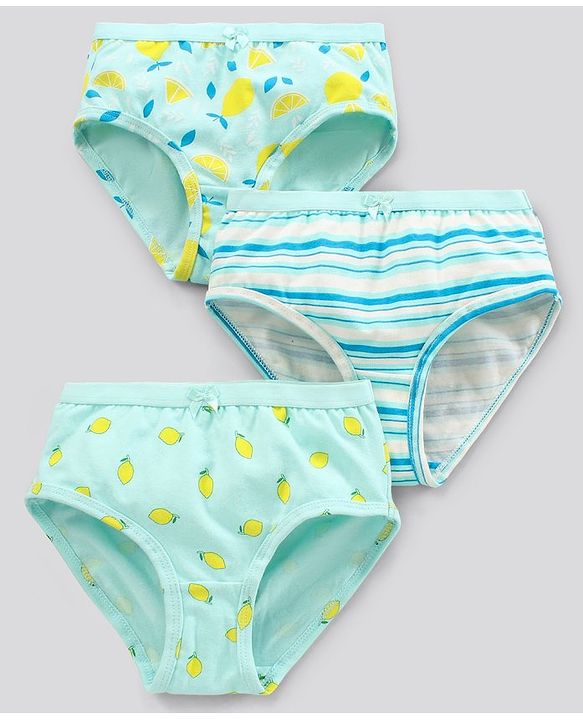 Pine Kids Antimicrobial & Biowashed Panties Pack Of 3 (Colour May Vary)