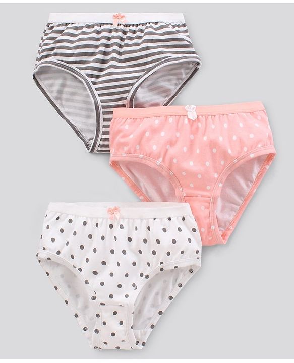 Pine Kids Antimicrobial & Biowashed Panties Pack Of 3 (Colour May Vary)
