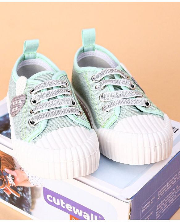Cute Walk by Babyhug Casual Shoes Mushroom Design - Green
