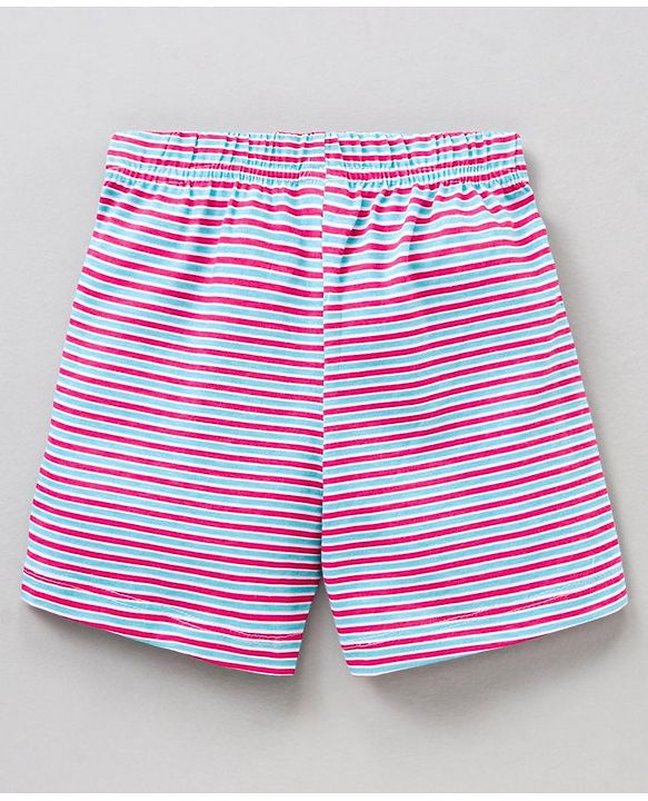Babyhug Cotton Shorts Multi Print Pack Of 3 - Multicolor