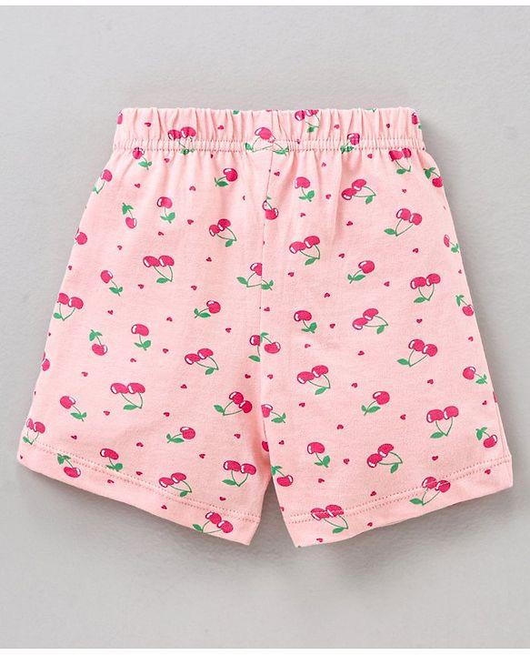 Babyhug Cotton Shorts Multi Print Pack Of 3 - Multicolor